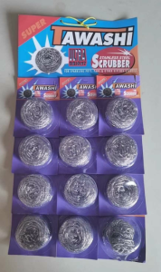 Mermaid/Tawashi Affordable Steel Wool Heavy Duty 12 PCS HAPPY BOX