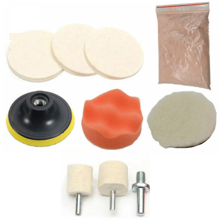 10-Piece Windshield Polishing Kit – Cerium Oxide Powder With Pads – Repair & Restore