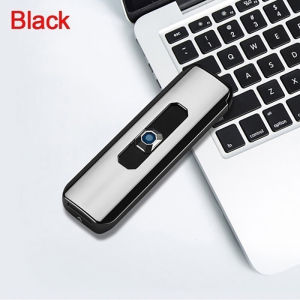 Electronic Lighter USB Rechargeable Portable Windproof Smoking Accessories Tools Multicolor Lighters Ultra-thin Mens Gifts