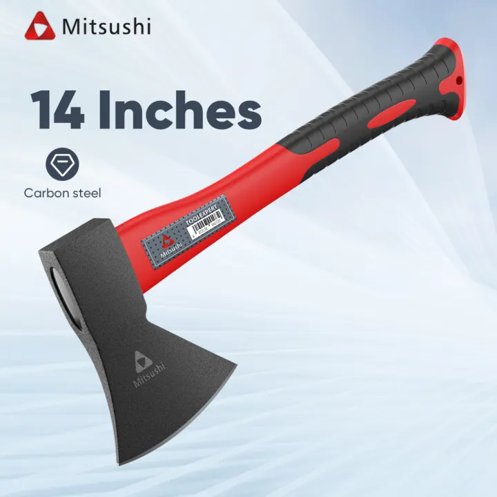 Mitsushi ขวานเหล็กคาร์บอนสูง ด้ามจับกันลื่น