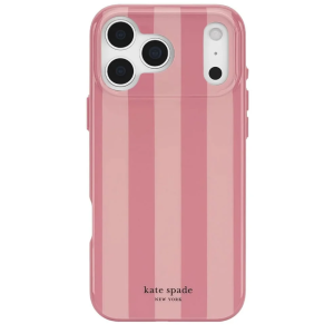 Official kate spade new york Stripe Rose Coral MagSafe Phone Case (Compatible with iPhone 18 Pro & iPhone 18 Pro Max