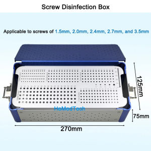 GREATLH Screw Sterilization for Small Fragment Screw Sterilization Container Veterinary Surgery Orthopedic Surgical Instruments