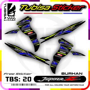 Sticker Striping Variasi Jupiter Z Burung Hantu - Stiker Striping Motor Jupiter Z. TBS.20