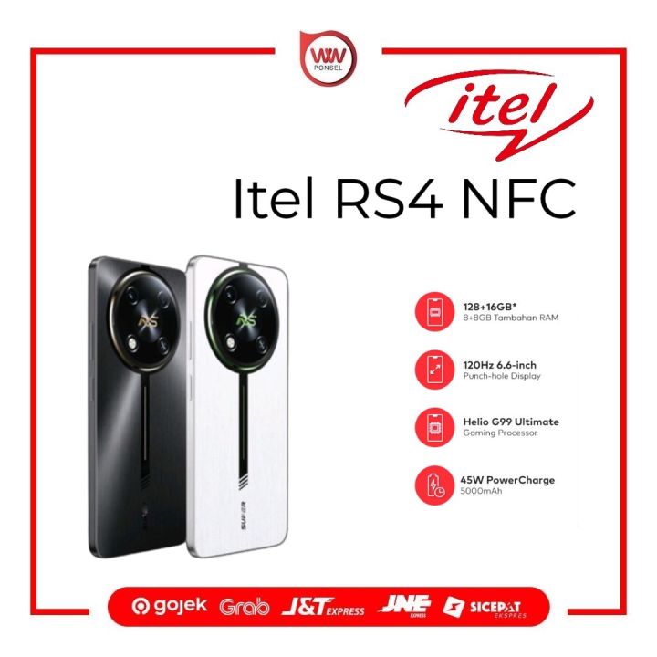 Hp Itel RS4 Ram 8GB Internal 128GB Garansi Resmi
