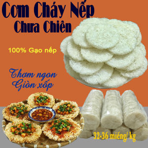 Cơm cháy nếp chưa chiên thơm ngon giòn xốp size 8cm nhỏ vừa ăn tiện lợi làm cơm cháy chà bôngcơm cháy kho quẹt cơm cháy mỡ hành