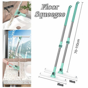 Silicone Floor Scraper Floor Squeegee Hair Mop Cleaning Telescopic Water Scraper Magic Broom