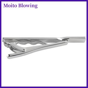 Moito 1Pc Tie Clip for Men Copper Simple Bar Clasp Fashion Mens Classic Tie Clip