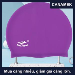 【CANAMEK】 Mũ bơi Silicone bảo vệ tai không thấm nước phổ quát cho người lớn và trẻ em 50g với mũ bơi đầu xếp li