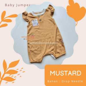 jumpsuit bayi polos murah jumper bayi perempuan lucu sehari-hari Jumper kerut baby girl polos murah