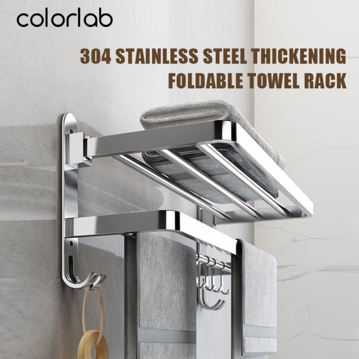 [HENG YUJI] 40/60cm 304 Stainless Steel Towel Rack Bathroom Rack ...