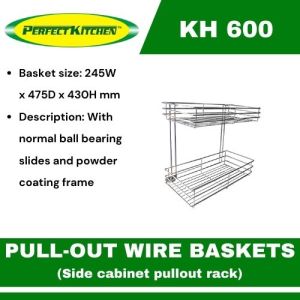 Perfect Kitchen Side Cabinet Pull-out Rack