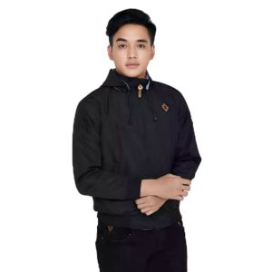 Jaket Bolak-Balik Pria/Wanita Bahan Adem Anti Angin Tutup Kepala Bisa Lepas Pasang Ukuran M-L-XL-XXL