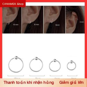 CS Tối Giản Người Phụ Nữ Hoop Bông Tai Nhỏ Tai Xương Khóa Đơn Giản Đồ Trang Sức Mỹ Tai Xương Móng Tay Bông Tai Cho Phụ Nữ Tai Hoops Phụ Kiện Thời Trang