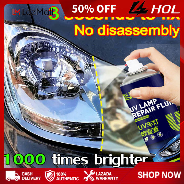 HOL 1000 times brighter Car Care Headlight Cleaner and Scratch remover