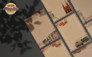 [Set 10 tờ] giấy viết thư cổ điển chất kraft dày hình ảnh Việt Nam