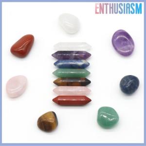 【Enthusiasm】🌟🌟【Hot Sale】🎈 14pcs Seven Chakra Energy Healing Stone Natural Ornaments Gifts