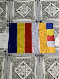 (TPTD) - Cờ Phật Giáo ngũ sắc giá sỉ nhiều kích thước