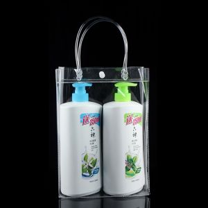 YIXINA Sạch Túi tote Búng Thân thiện Cái ví Môi trường Trong suốt Túi xách tay Túi nhựa PVC