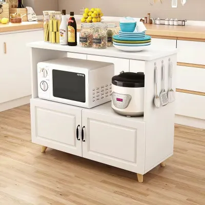 Kitchen Storage Rack Island Island Counter Table Movable Kitchen Island Table Portable Kitchen Table For Kitchen Kitchen island table Movable Storage Floor High Quality Hardware Solid Wood Table Legs 17 dian