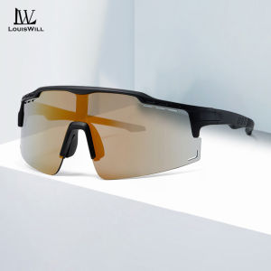 LouisWill Men Cycling Sunglasses Outdoor Sunglasses Polarized Sunglasses Fashion Driving Sunglasses UV400  Design Clean Vision Sunglasses Cycling Riding Running Glasses for Men