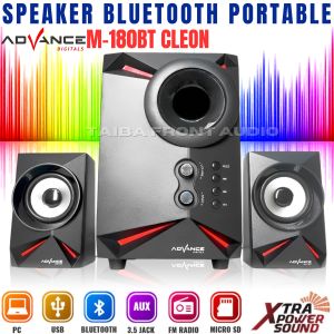 Speaker Advance M180 BT Cleon / bluetooth Speaker Bass Xtra Sound - Speaker Aktif Bluetooth Advance M180bt Cleon with FM Radio ~TFA
