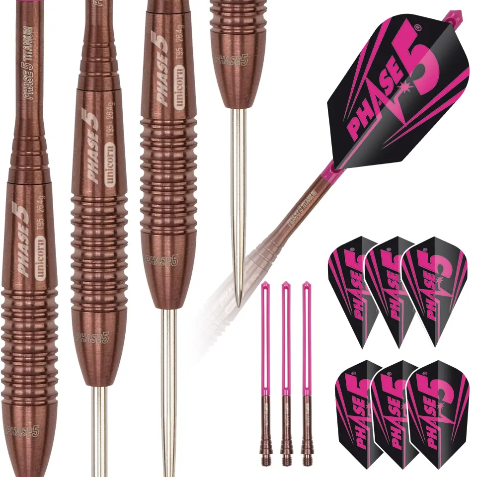 UNICORN STEEL TIP DART - 26G PHASE 5 ROSSO PHIL TAYLOR 95