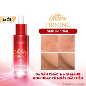 OLAY - Tinh Chất Ultra Firming Serum 30ml Hỗ Trợ Chăm Sóc Da Mềm mại - Giúp da mềm mại và mịn màng hơn Hỗ trợ chăm sóc bề mặt da khô ráp Giúp da trông tươi tắn và rạng rỡ hơn Hỗ trợ duy trì cảm giác da mềm mượt