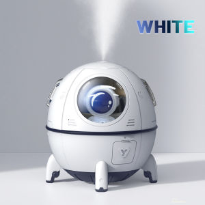 Cute Space Capsule Humidifier For Room Mute Atomizing Humidifier With 7 Color LED Night LightsLarge Capacity Moisturerizer For Bedroom Nice Christmas Gifts For Family and Friends