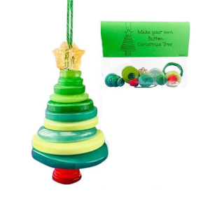 Creative Christmas Button Craft Set Button Art Supplies For DIY Holiday Decorations Family School Activities