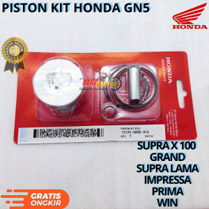Piston kit honda GN5/STD untuk motor SUPRA X 100 GRAND SUPRA LAMA IMPRESSA PRIMA WIN. AHM berkualitas original asli ori dan presisi
