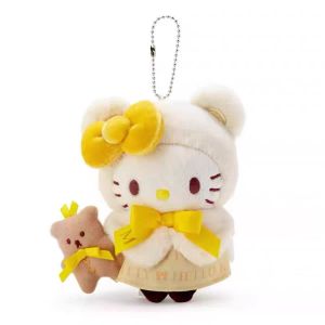 ZEEMIN  anime Hello Kitty Keychain cute decorate School bag pendant Dolls & Stuffed Toys kt bear Soft plush doll Accessories Gifts