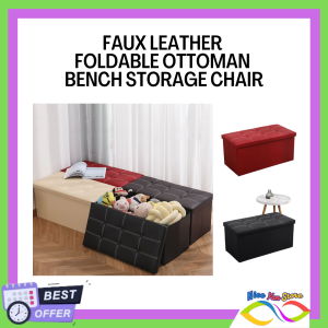 Faux Leather Foldable Ottoman: A Space-Saving Solution for Your Home