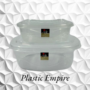 Uniglobal (Set of 2) Small & Medium Rectangle Food keeper/ Food Container Dym Series