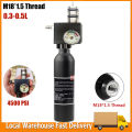 4500Psi/30MPa Pcp Bottle Tank Regulator Valve Paintball Cylinder Tank With Z Valve Bottle Pcp Air Tank Cylinder Aluminum Tank Air Bottle For Co2 Carbon Dioxide Oxygen M18X1.5 inlet thread. 