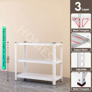 NINI Multi-layer Heavy Duty Metal Rack | Adjustable | Suitable For Warehouse  Store  Home | Kitchen Rack  Office Shelf | Rak Besi  Bertingkat