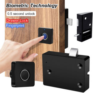Smart Electronic Cabinet Locks Kit Set Hidden File Keyless Biometric Fingerprint Lock For Box Furniture Drawer Lock Cupboard