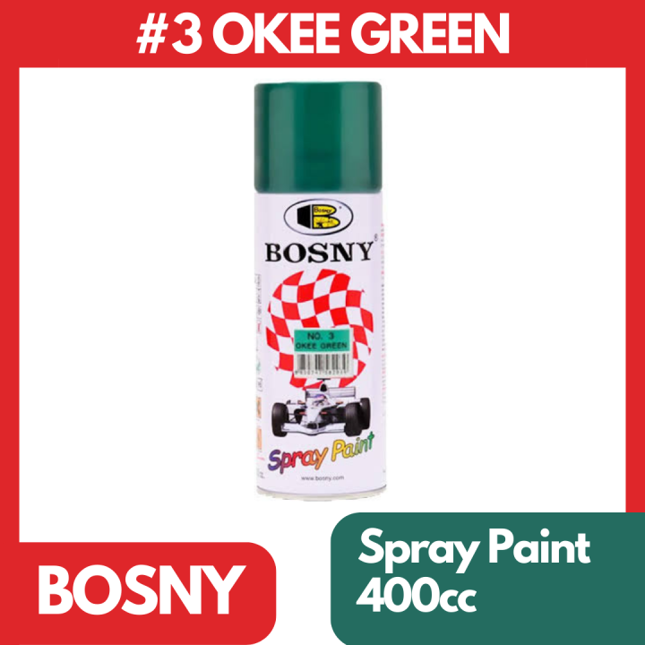 Bosny 3 Okee Green Original Acrylic Spray Paint 400cc Lazada PH
