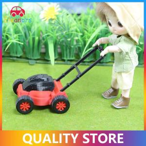 [Eleanor] 1 Piece Miniature Furniture Accessories 1:12 1:18 Dollhouse Lawn Mower Model Simulation Childrens Garden Mower Toy Repair Tool