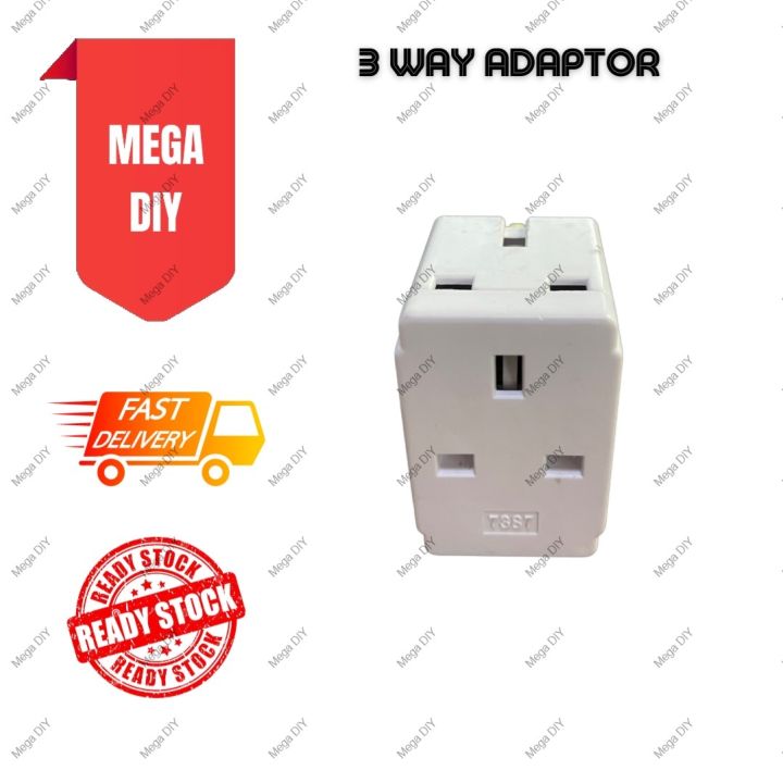 Universal Travel Multi Adapter Socket 13A Multi Way Adaptor 3 Way ...