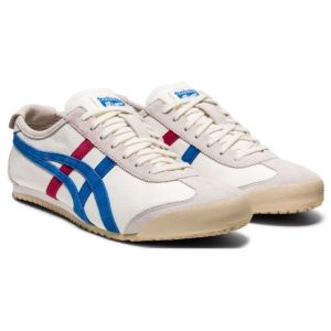 Onitsuka Tiger MEXICO 66 Red and blue For Men And Women Retro Neutral Flat Bottomed Board Shoes 100% Original