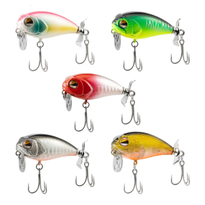 Propellers Fishing Baits With Floating Body and Noise Generating Mechanism for Aggressive Fish Strikes