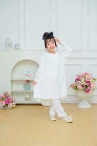 Stelan Celana Anak Ameena usia 4th - 12th bahan Katun Mix Cringkel