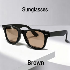 Foldable Sunglasses UV400 HD Lens Sunglasses Fit for Outdoor Activities Colored Lenses Cermin Mata Hitam