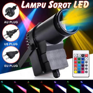 BERGARANSI Illumsolid Lampu Disco laser sensor suara musik sorot panggung LED RGB DMX512 240V 30W