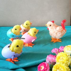 Mainan Anak Ayam Kelinci Lucu Putar Berjalan Lompat Manggut Bayi Murah
