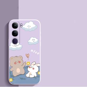เคสสำหรับ vivo v40 lite vivo Y19S 4G VIVO y29s y04 Y29 4g เคสศัพท์ ซอฟต์เคส ซิลิโคนเหลว ป้องกันกันกระแทก ดีไซน์ใหม่สวยงามพร้อมเชือกคล้องสำหรับสาวๆ YTSTXX01