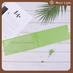 Warm Light 1ชุด9เส้น30เซลล์โรงเรียนปฏิบัติอักษรเบรลล์แบบพกพาเขียน SLATE กับ Stylus
