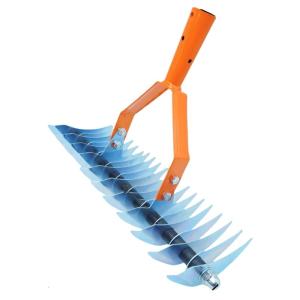 Multi Section Dethatching Rakes 170cm Stainless Steel Tines Outdoor Garden Tool For Turfs Cleaning And Debris Clearance