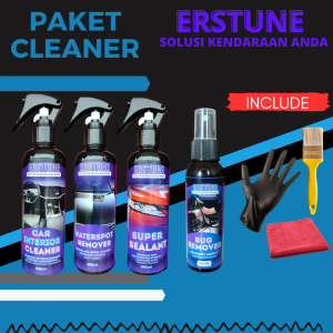 Paket Detailing Lengkap Erstune pembersih jamur kaca mobil Interior Cleaner pengkilap body mobil