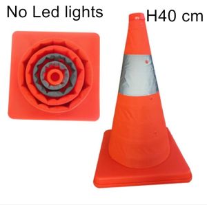 TRENY 40cm / 70cm Portable Safety Cone Flexible Collapsible Multi Purpose Pop Up Safety Cone with Light 安全锥